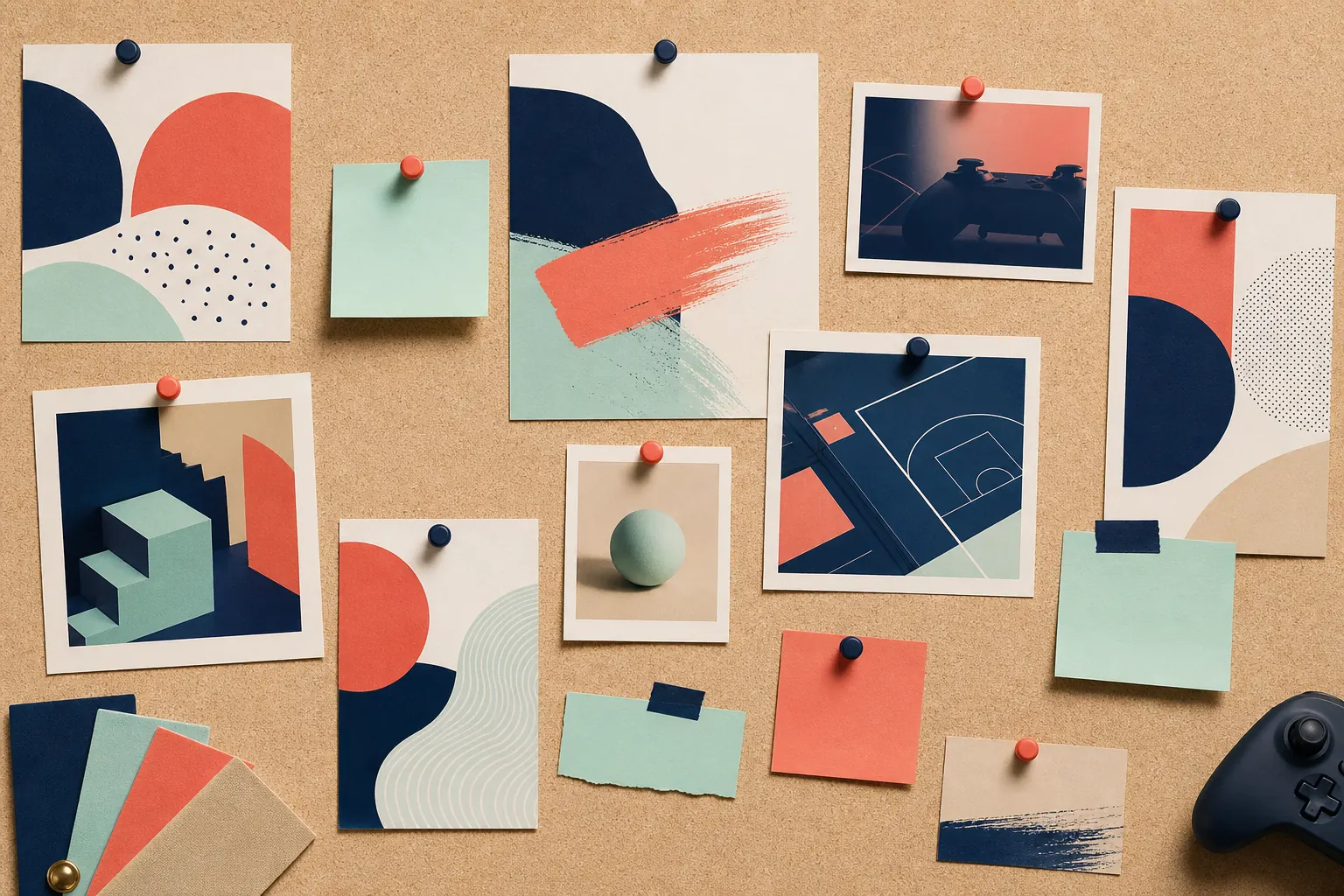 Editorial curation board used during platform review process